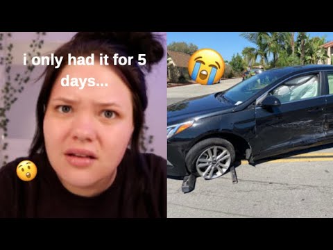 my brand new car was totaled + grwm - YouTube