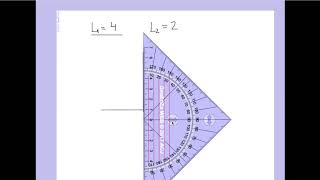 How to draw a right triangle knowing its two legs