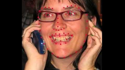 CLNF lanmark detection of AFW dataset