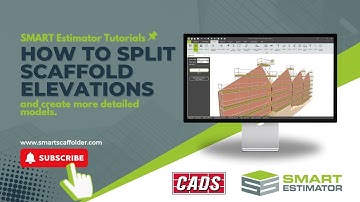How to split independent scaffold elevations in SMART Estimator