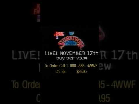 WWF Survivor Series Commercial 1996 Wwf Wrestling 1990s