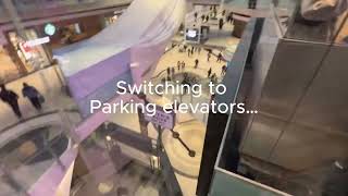 Otis Gen2 Main + Parking Glass Traction Elevators @ CF Toronto Eaton Centre (Downtown)