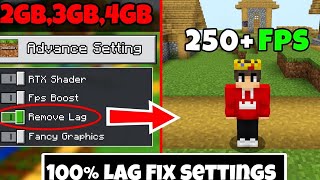 Minecraft lag fix PE|Its Pixel Boy|