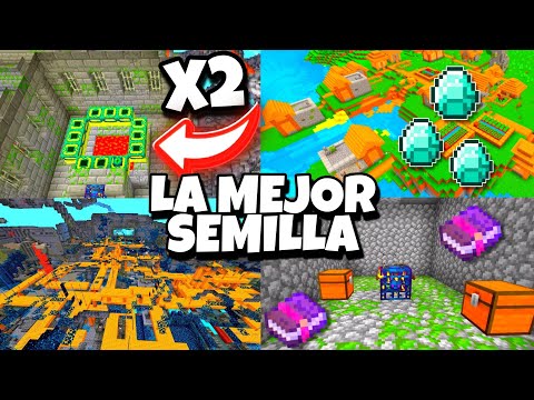 ?La MEJOR SEMILLA MINECRAFT 1.19 BEDROCK!! (aldeas, portal al End)