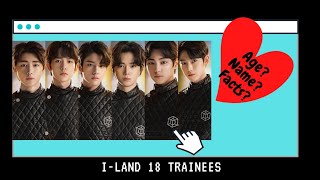 ⁣Big Hit x Mnet Idol I-LAND 18 trainees