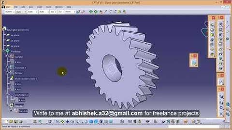 Catia V5 Tutorials/How to create Parametric helical gear_15 deg helix angle\parameteric formulae