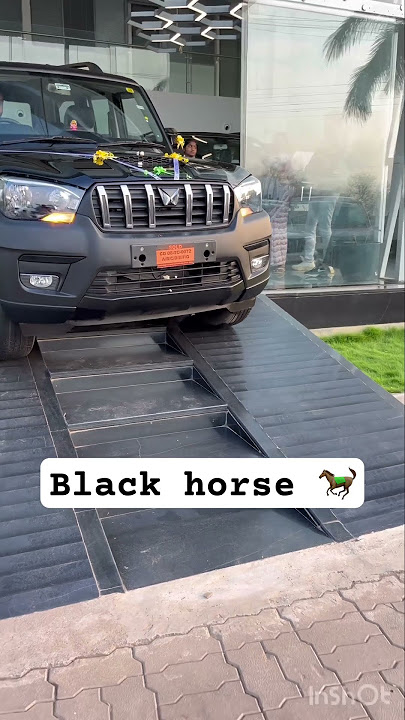 Black horse 🐎🐎#Scorpio classic S black #mahindra# #scorpio # #viralvideo # #shots # #ytshorts ￼￼