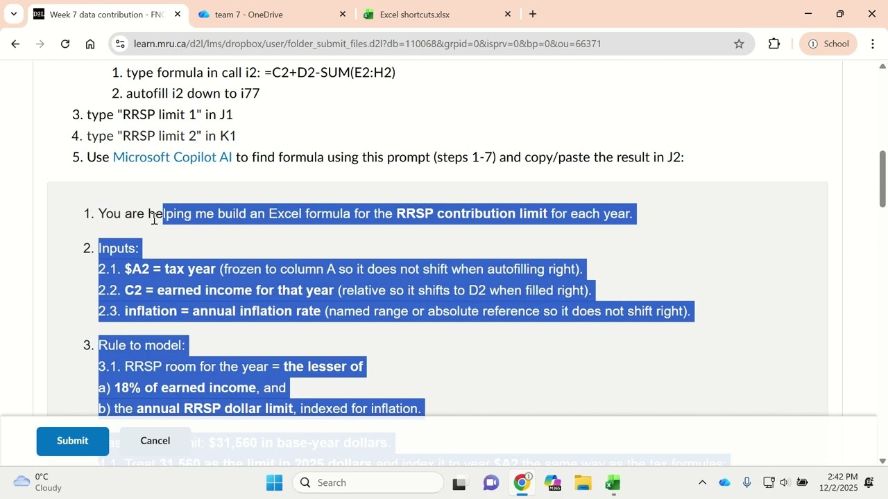 Week 7 team member 4: net income, RRSPs