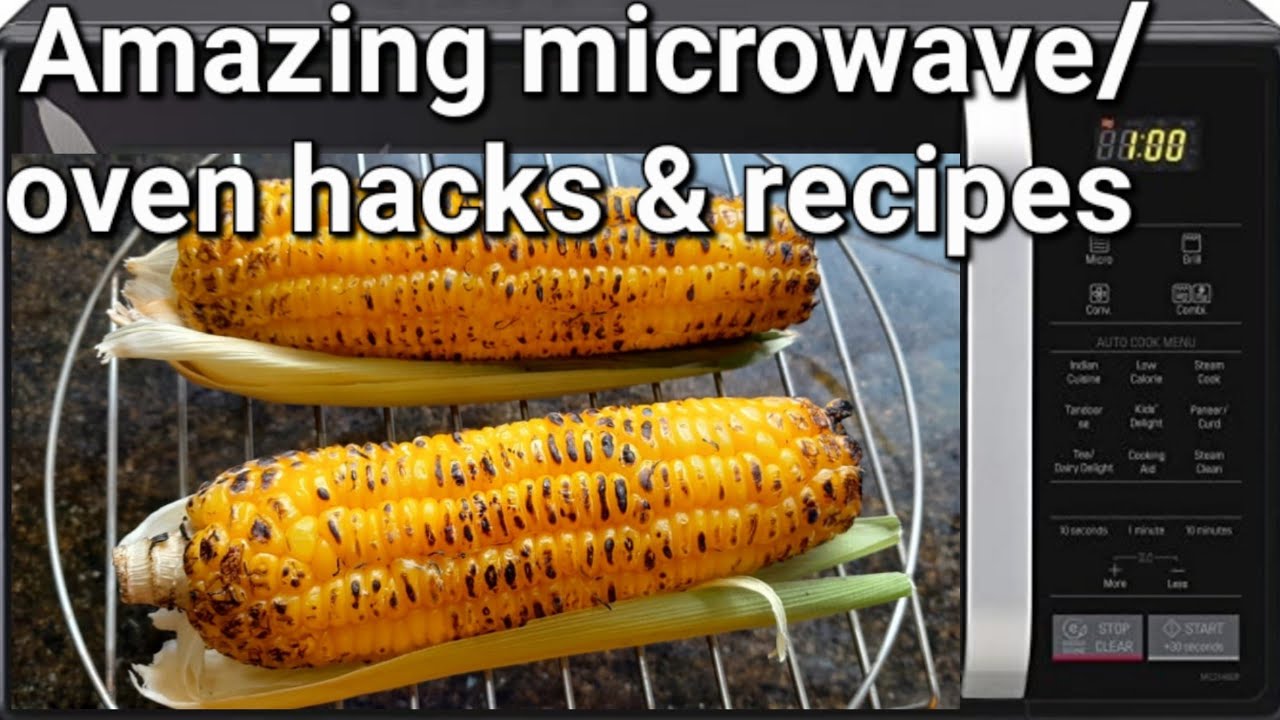 How to roast corn on microwave/oven how to use microwave for roasting