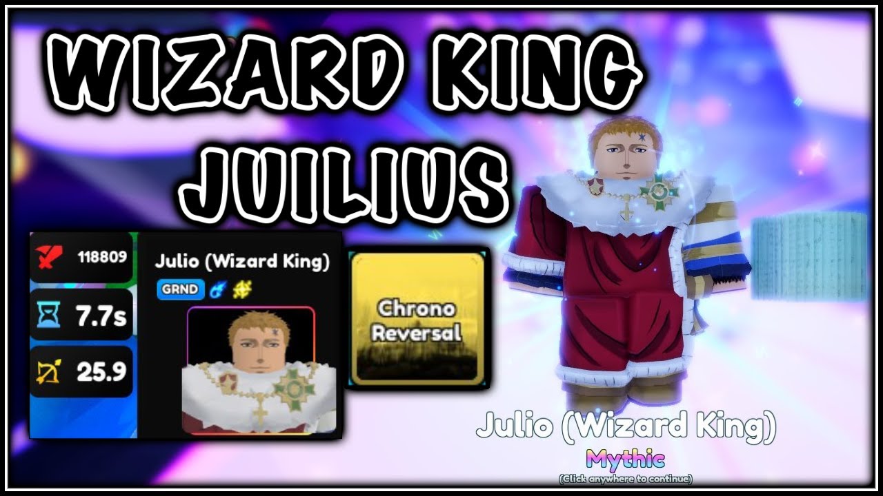 😈UPD 7] Anime Adventures Julius Novachrono(Wizard King) #wizardking