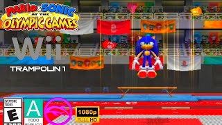 Mario & Sonic En Los Juegos Olímpicos  Trampolin 1 (Dolphin mmjr2.0) (1080P)