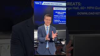 Severe storms possible Thursday