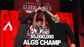 TSM Imperialhal team is the $5,000,000 ALGS CHAMPS!! ( apex legends )