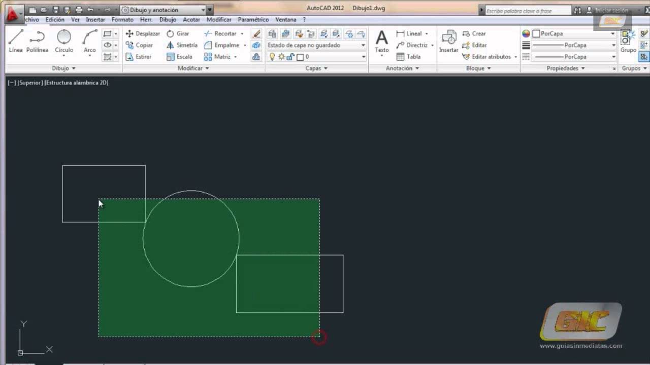 Geometría de los objetos básicos y compuestos en AutoCAD 3 Autocad 2015. Tema 5.4 Geometría de los objetos básicos: Círculos - YouTube