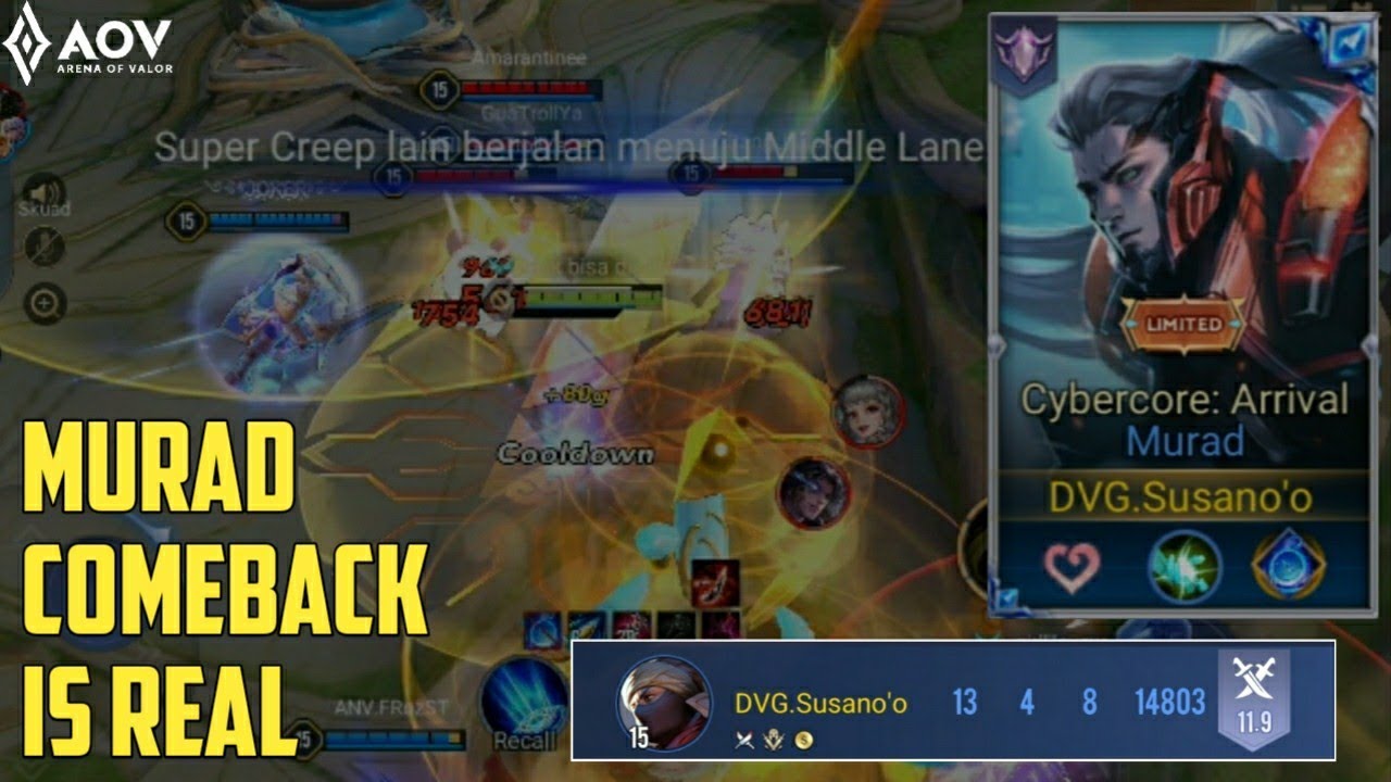 Murad SOLOQ Comeback Is Real | AOV | 傳說對決 | ROV | Liên Quân | Penta Strom