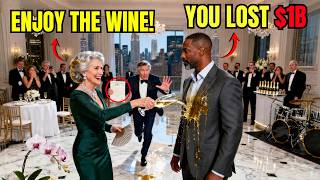 Billionaire’s Wife Poured Wine on the Black CEO at Gala — Seconds Later, Her Family Lost a $1B Deal!