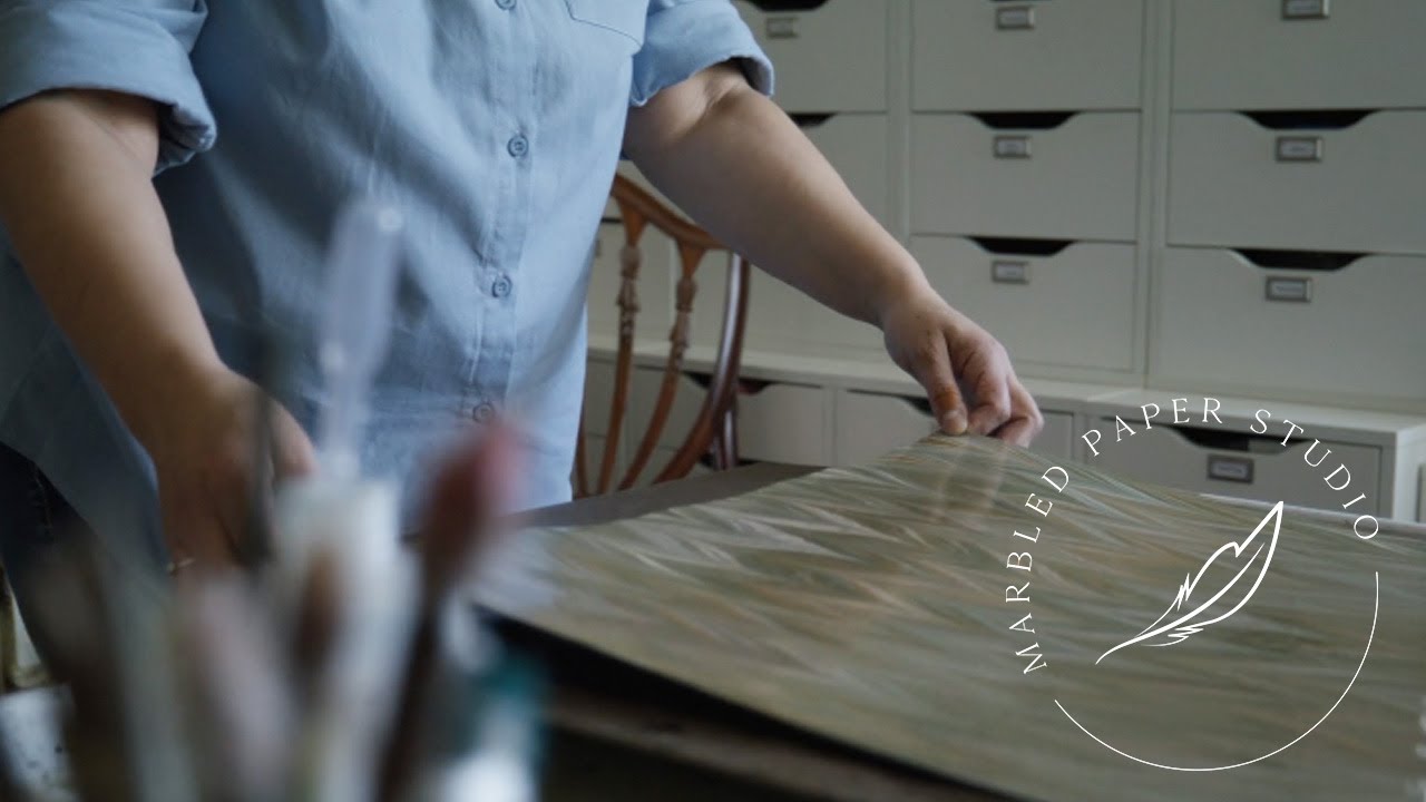 Inside the Studio: Paper Marbling by Marbled Paper Studio