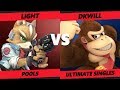 Smash at the paramount ssbu  rogue  light fox vs dkwill dk smash ultimate tournament pools