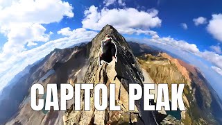 Capitol Peak - The HARDEST 14er |  2 MINUTE WALKTHROUGH