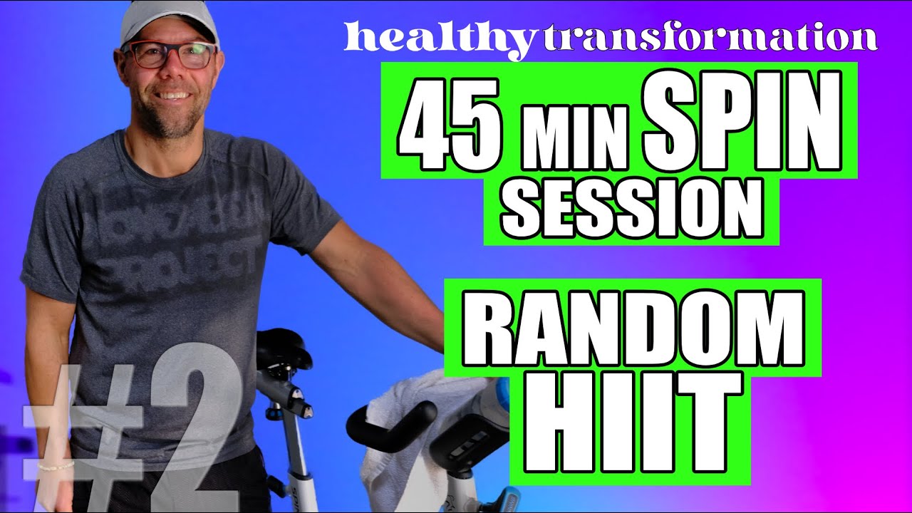 45 Minute LIVE Spin Class with RANDOM HIIT INTERVALS // 2 - YouTube