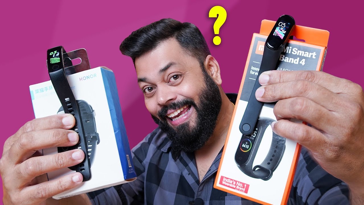 Mi Band 4 Indian Edition Unboxing & Comparison with Honor Band 5 ⚡ Which One Should YOU Buy?