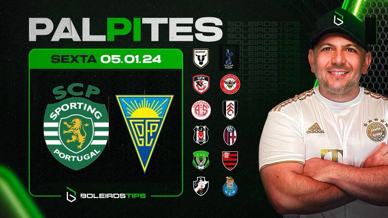 PALPITES DE FUTEBOL PARA HOJE 05 01 2024 (SEXTA-FEIRA) + BILHETE PRONTO | Boleiros Tips