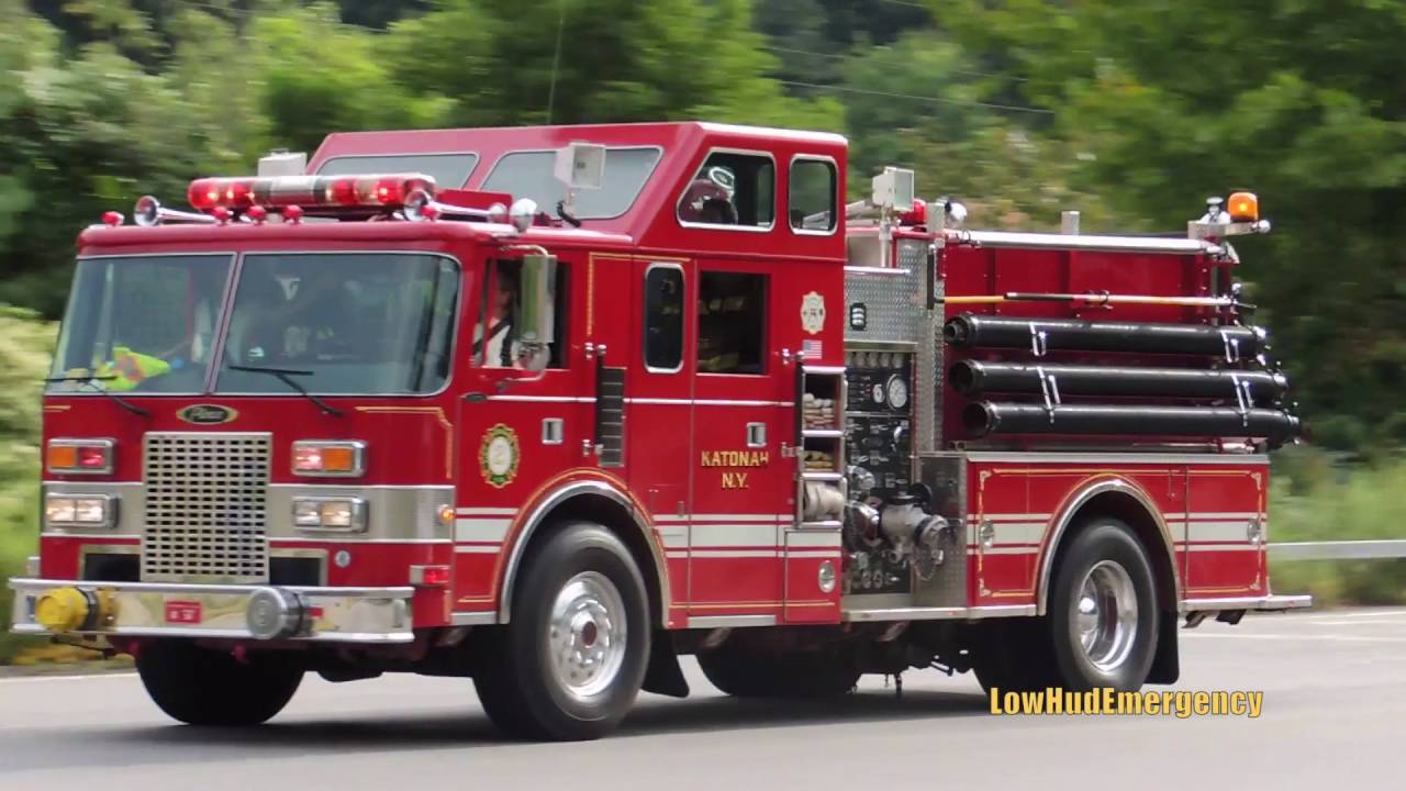 Katonah FD Engine 116 Responding - YouTube