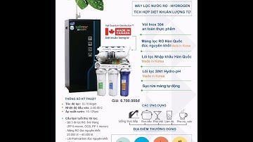 Máy lọc nước Hàn Quốc 🇰🇷 Watek chất lượng cao, lõi lượng tử thay thế đèn UV diệt khuẩn, lõi hydrogen