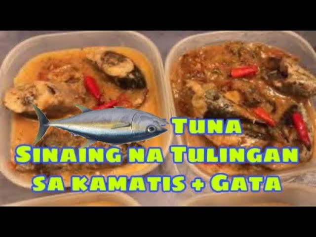 Sinaing na TULINGAN sa kamatis (Tuna and Tomato) + coconut milk and more..