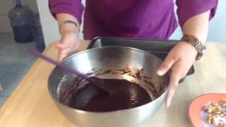 Tutorial on how to make brownies from scratch!!