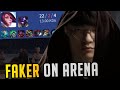 T1 faker goes full anakin on arena kids  kr pros play arena highlights