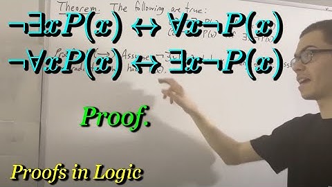 Proof of the Quantifier Negation Laws [ILIEKMATHPHYSICS]