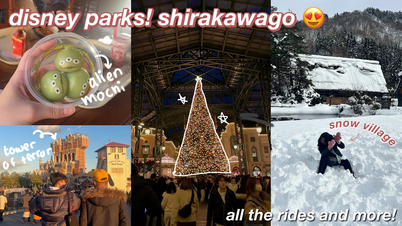 Come with me to JAPAN DISNEYSEA & DISNEYLAND 🇯🇵 - visit Shirakawa-go and Nagoya | Japan diaries pt.3