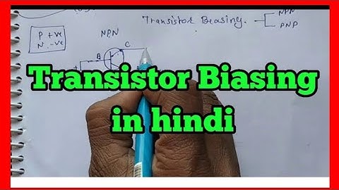 how to bias a transistor || transistor biasing in a circuit in hindi //
