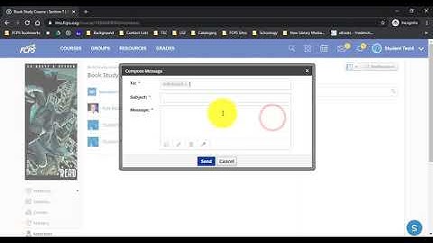 Messaging A Teacher - Student View