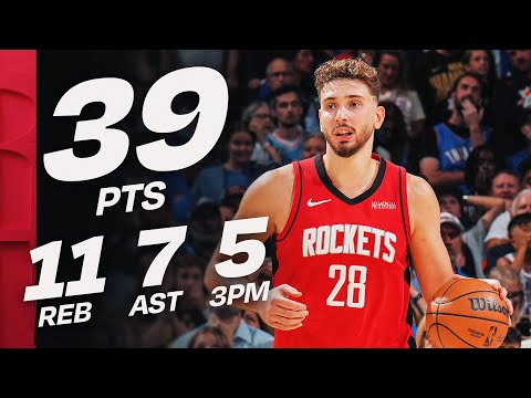 Alperen Sengun's DOMINANT DOUBLE-DOUBLE In OKC (39 PTS, 11 REB) | October 21, 2025