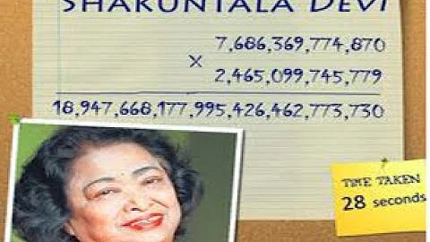 The HUMAN COMPUTER - Shakuntala Devi the Indian women who shocked the world (Guinness Record holder)