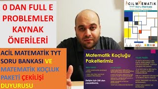 0 Dan Full e Problemler Kaynak Sıralaması ve Acil Matematik - Matematik Koçluk Paketi Çekilişi