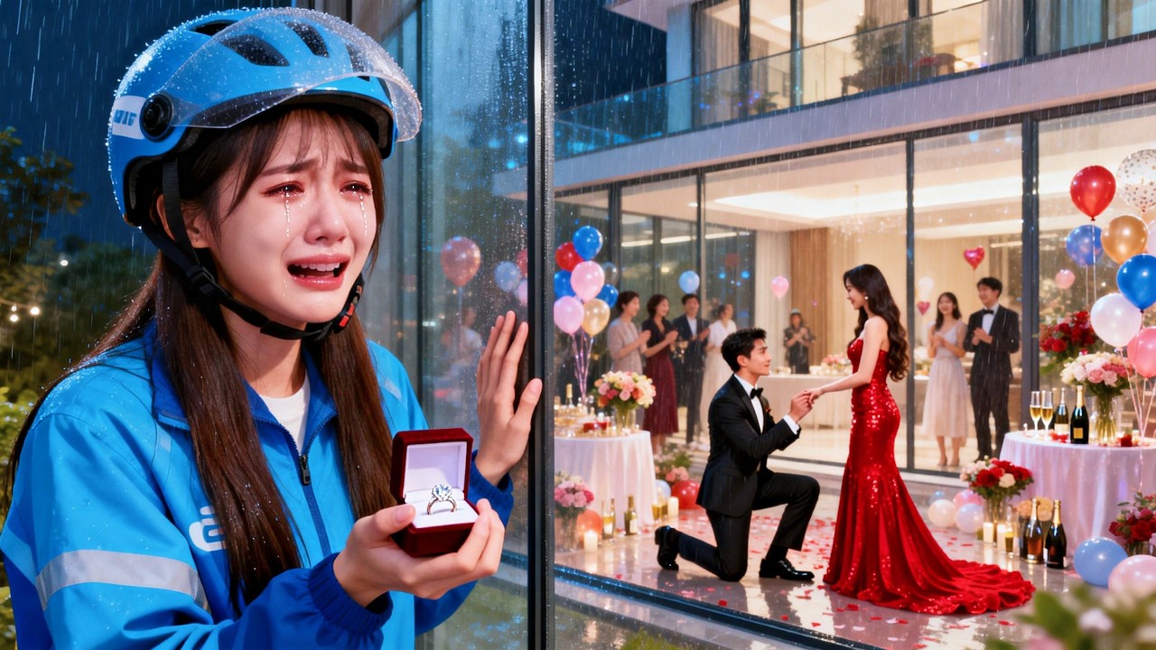 Al entregar descubre que el anillo es para que su esposo pida a su amante; se va rota y jura venganz