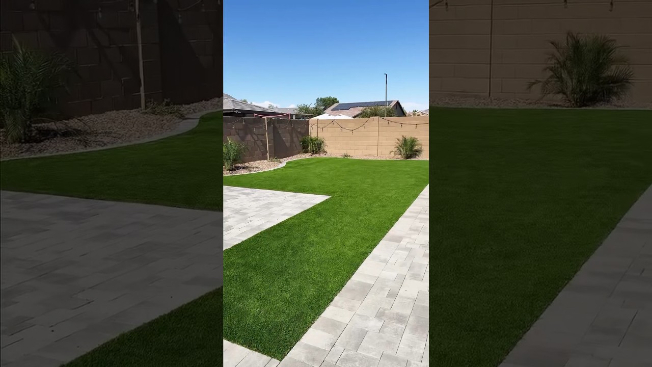Before and after backyard landscaping transformation 