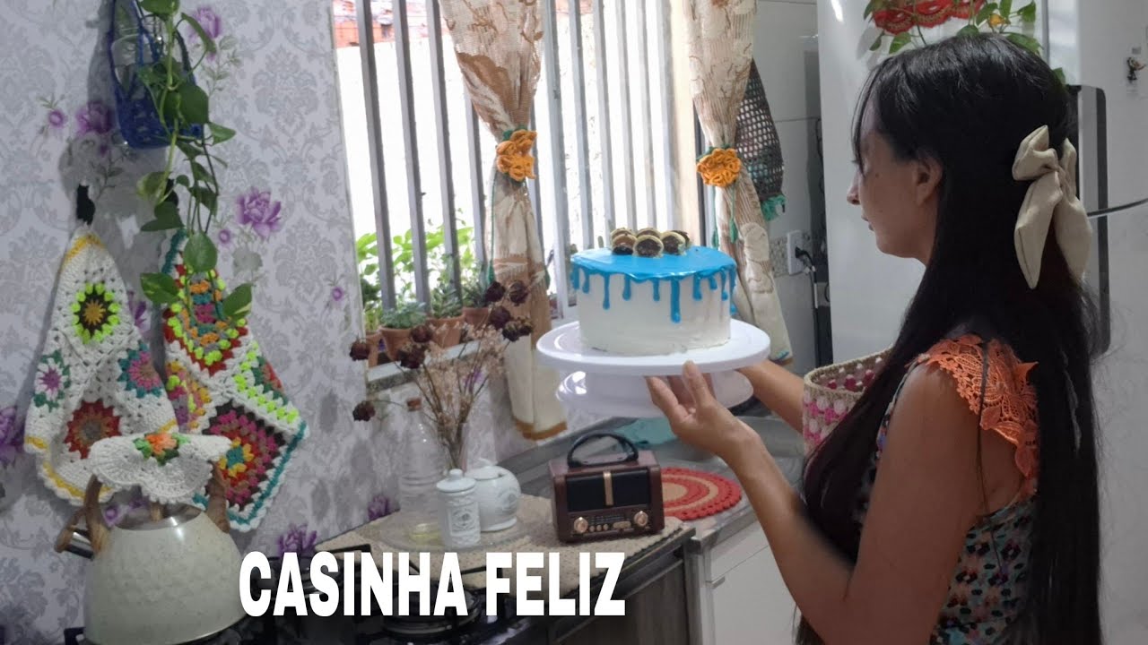Encontrando felicidade  na casinha | Fiz um bolo especial e cuidei com amor 