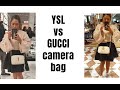 YSL Lou Camera Bag unboxing and try on / Gucci VS YSL #ysl #whitedesignerbag