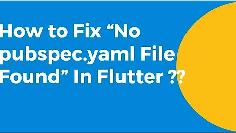 Resolve Error pubspec.yaml not Found | Most Annoying flutter error | for beginners in 1 min 🤯