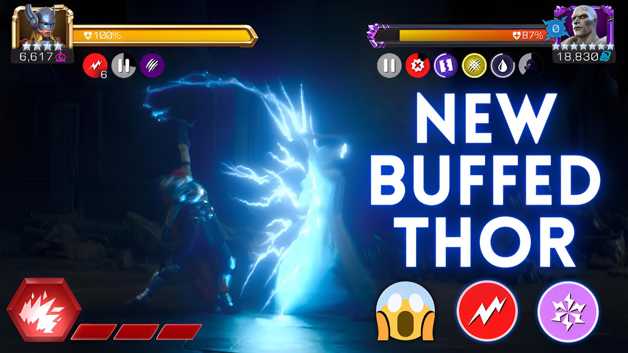 NEW BUFFED THOR JANE FOSTER DAMAGE & ROTATIONS! - MCOC