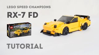 Tutorial - Mazda Rx-7 Fd Lego Speed Champions 77239 Alternate Build Instructions
