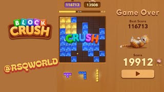 Block Crush 🥰 Game Best Score complete gameplay walkthrough  screenshot 5