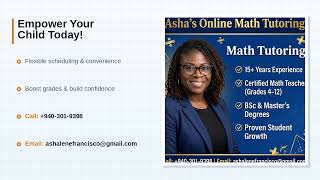 Learn Math From an Award-Winning Certified Teacher | 15+ Years Experience