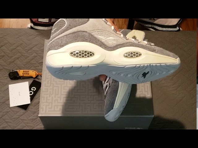 REEBOK QUESTION MID GREY SUEDE / YEAR 
