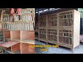 membuat kandang ayam jago 6 ruang model pintu full terbuka/ A solid six room rooster cage