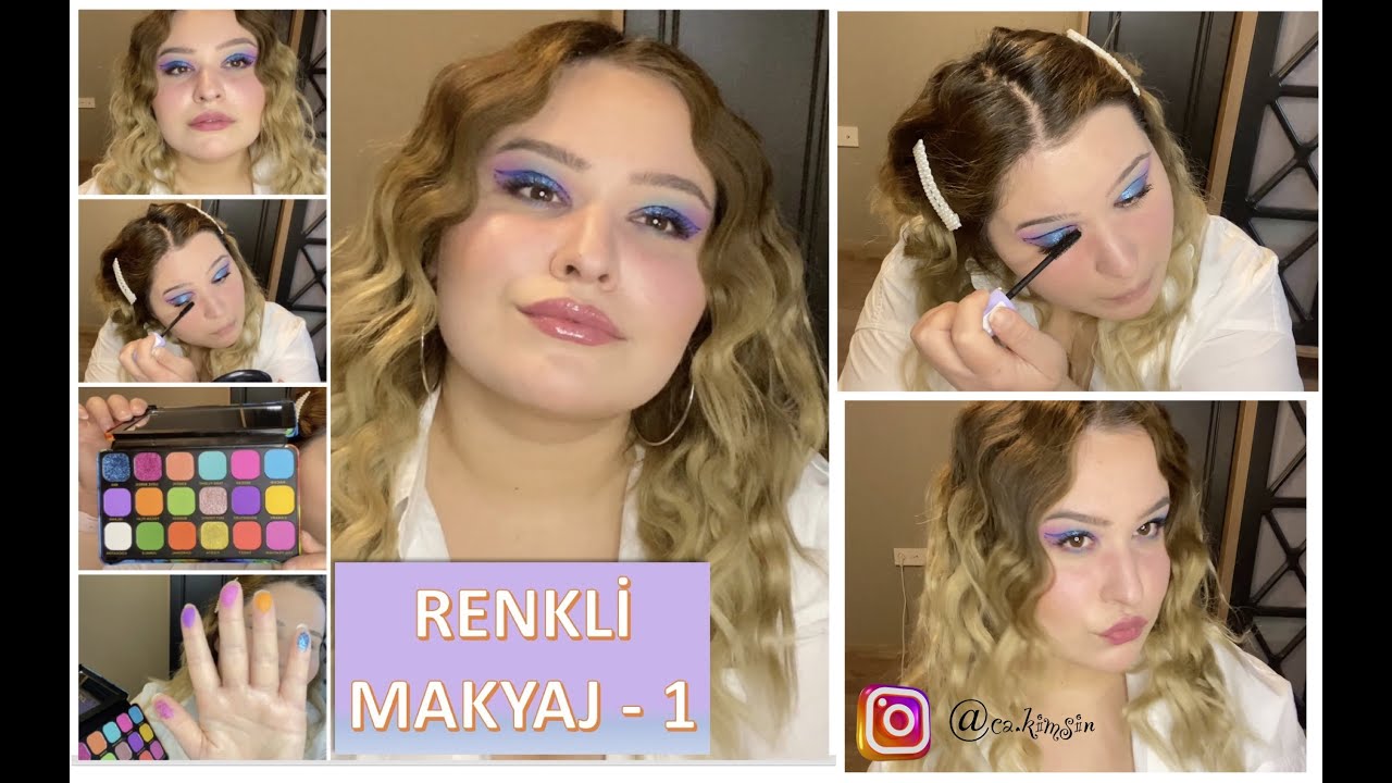Revolution Renkli Far Paleti ve Maybelline Surreal Rimel ile Aşırı ...